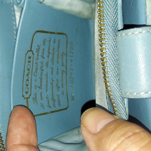 COACH Diaper Bag/Handbag Tote w/ Matching Coach SLG Items as a "Set" - Picture 4 of 16